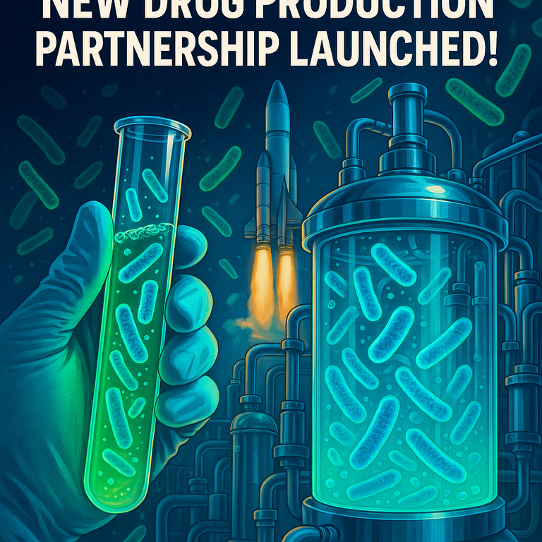 featured image of Game-Changer: New Drug Production Partnership Launched!