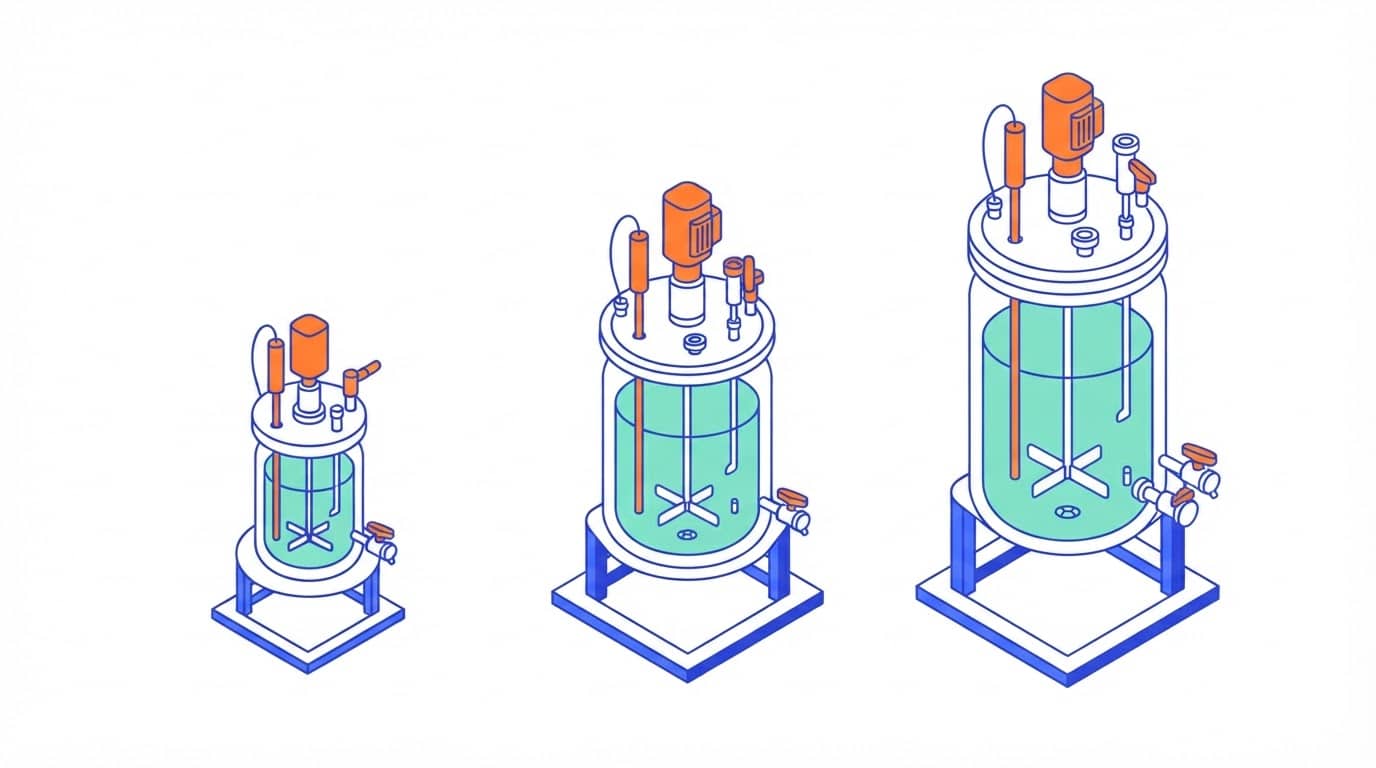 Illustration: Model-driven monitoring of an E. coli Fab fed-batch across scales