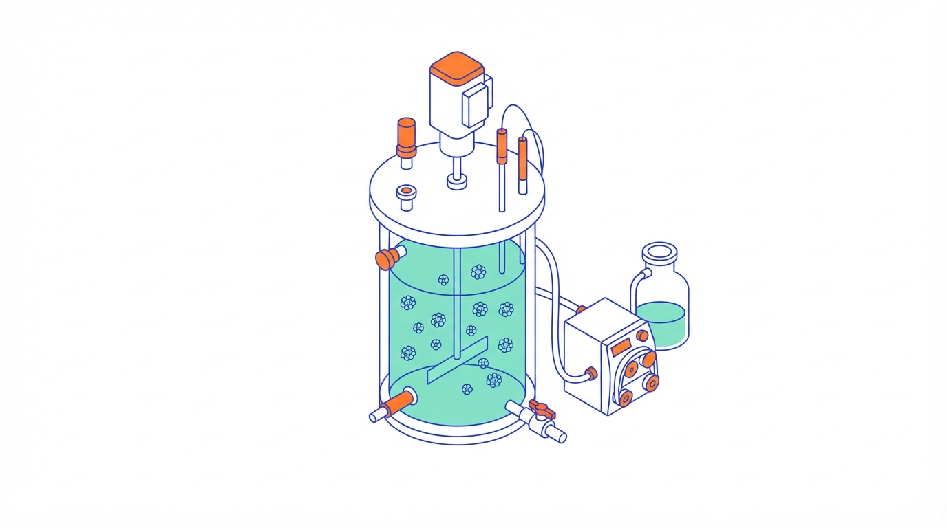 Illustration: Preprint: kidney organoids generated on microcarriers in stirred bioreactors